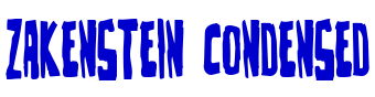 Zakenstein Condensed шрифт